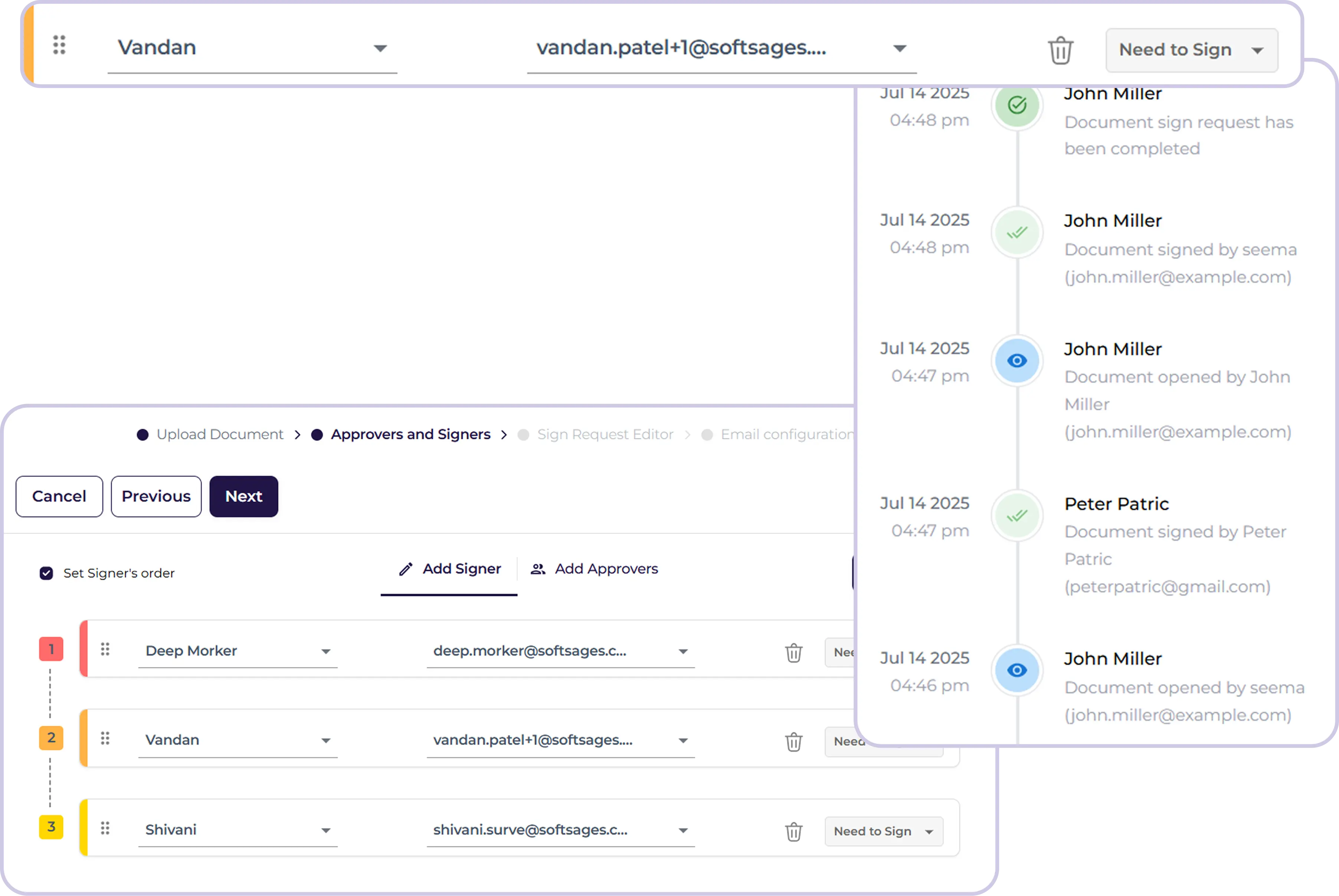 Illustration of how Inkfree digital signing process works