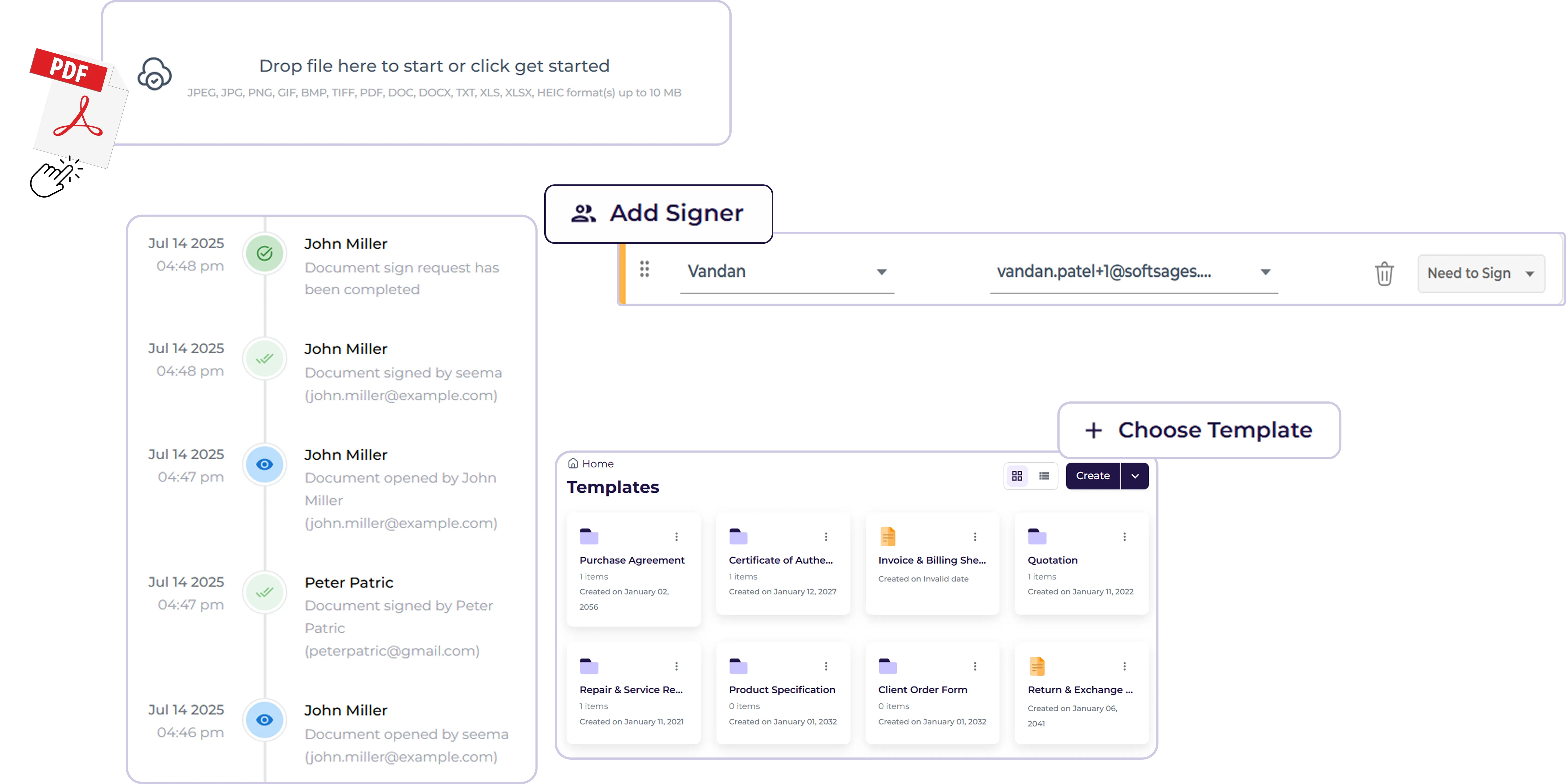 Digital signing illustration