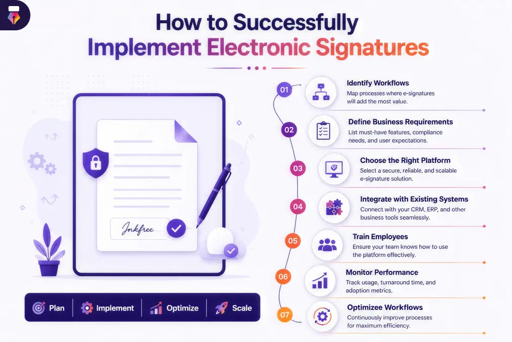 Electronic signatures used across HR, sales, finance, legal, and operations teams